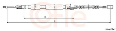 Тросик, cтояночный тормоз COFLE 92.10.7382