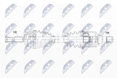 Приводной вал NTY NPW-RE-097
