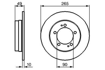 Bremžu diski BOSCH 0 986 478 707