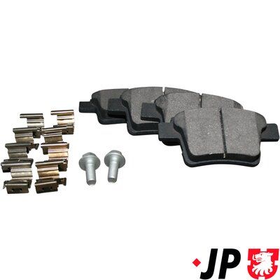 Комплект тормозных колодок, дисковый тормоз JP GROUP 1563700510