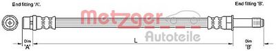 Тормозной шланг METZGER 4110280