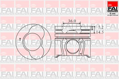 Поршень FAI AutoParts PK3-000