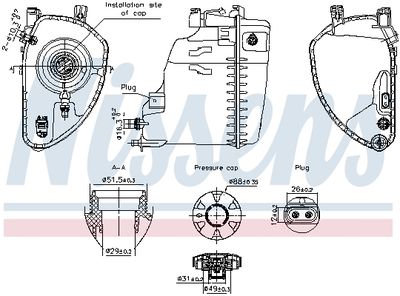 Kompensācijas tvertne, Dzesēšanas šķidrums NISSENS 996198