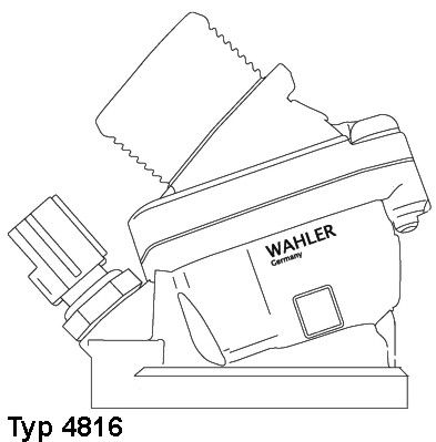 Termostats, Dzesēšanas šķidrums BorgWarner (Wahler) 4816.90D