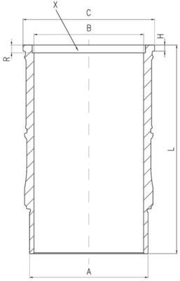 Cilindra čaula MAHLE 001 LW 00142 000