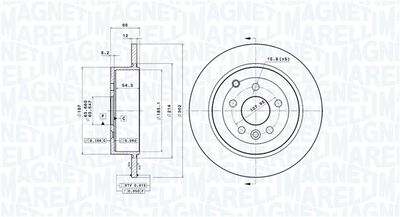 Bremžu diski MAGNETI MARELLI 360406088501