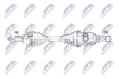 Приводной вал NTY NPW-ME-195
