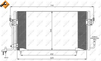 Конденсатор, кондиционер NRF 35439