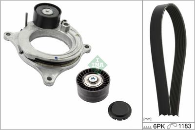 Ķīļrievu siksnu komplekts Schaeffler INA 529059510