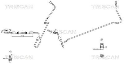 Гидравлический шланг, рулевое управление TRISCAN 8516 65001