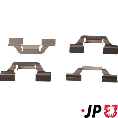 Комплектующие, колодки дискового тормоза JP GROUP 1164006610