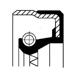 Уплотняющее кольцо, раздаточная коробка CORTECO 01035430B