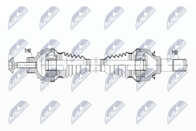 Приводной вал NTY NPW-PS-004