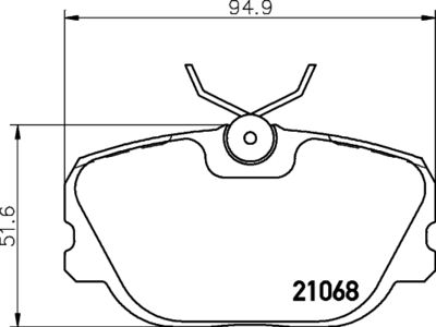 Bremžu uzliku kompl., Disku bremzes HELLA PAGID 8DB 355 017-761