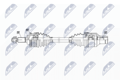 Piedziņas vārpsta NTY NPW-SU-052
