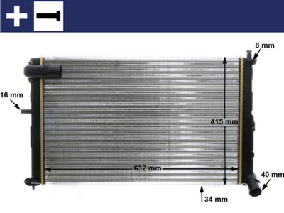 Radiators, Motora dzesēšanas sistēma MAHLE CR 171 000S