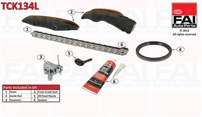 Комплект цели привода распредвала FAI AUTOPARTS TCK134L