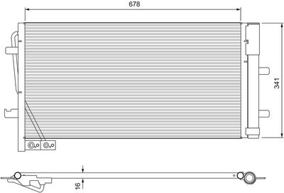 Конденсатор, кондиционер VALEO 814169