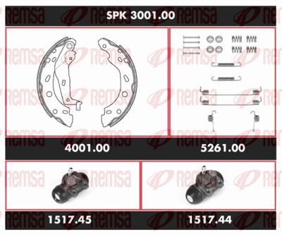 Bremžu komplekts, Trumuļu bremzes REMSA SPK 3001.00