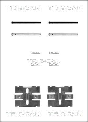 Комплектующие, колодки дискового тормоза TRISCAN 8105271206