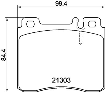 Bremžu uzliku kompl., Disku bremzes HELLA PAGID 8DB 355 007-551
