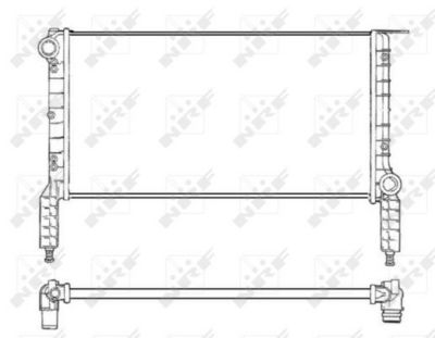 Радиатор, охлаждение двигателя NRF 53232