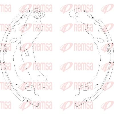 Тормозные колодки REMSA 4158.00