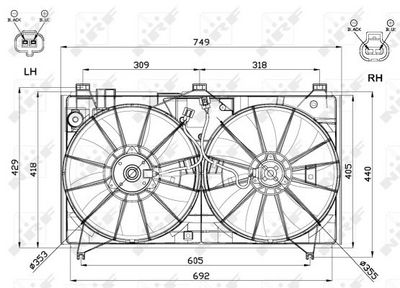 Ventilators, Motora dzesēšanas sistēma NRF 47566