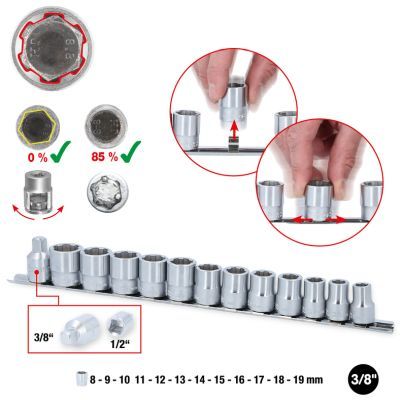Muciņatslēgu komplekts KS TOOLS 913.3930