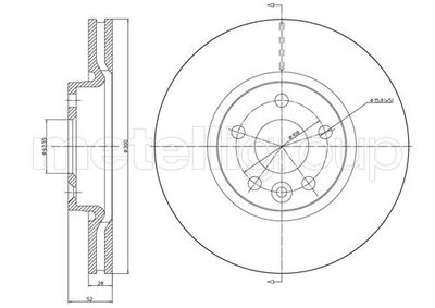 Тормозной диск METELLI 23-0896C