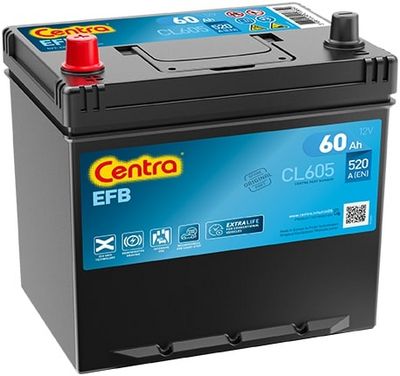 Стартерная аккумуляторная батарея CENTRA CL605
