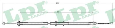 Тросик, cтояночный тормоз LPR C0184B