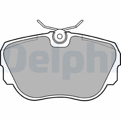 Комплект тормозных колодок, дисковый тормоз DELPHI LP596