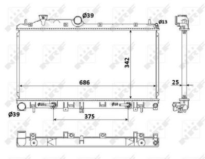 Radiators, Motora dzesēšanas sistēma NRF 53886