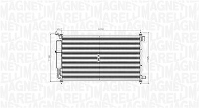 Конденсатор, кондиционер MAGNETI MARELLI 350203829000