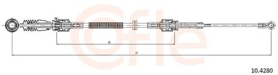 Трос, механическая коробка передач COFLE 10.4280