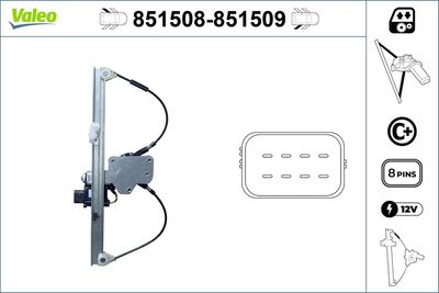 Стеклоподъемник VALEO 851508