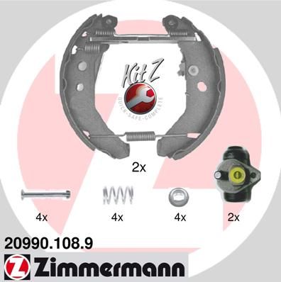 Bremžu loku komplekts ZIMMERMANN 20990.108.9