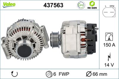Генератор VALEO 437563
