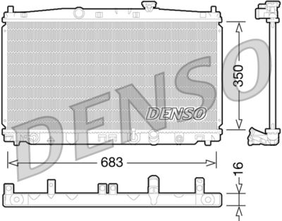 Radiators, Motora dzesēšanas sistēma DENSO DRM40032
