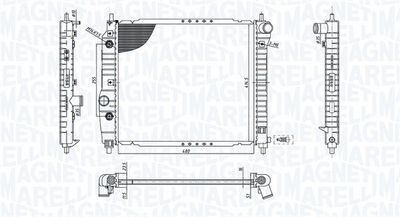 Radiators, Motora dzesēšanas sistēma MAGNETI MARELLI 350213197300