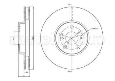 Bremžu diski METELLI 23-1057C