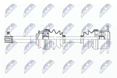 Приводной вал NTY NPW-MS-051
