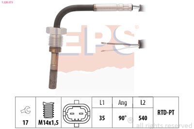 czujnik temp.spalin EGT IVECO EUROCARGO I-III EPS 1.220.373