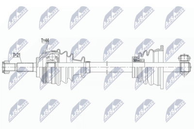 Piedziņas vārpsta NTY NPW-RE-165