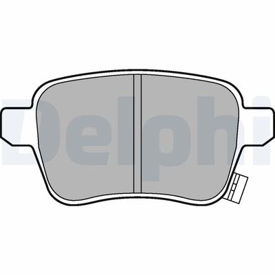 Комплект тормозных колодок, дисковый тормоз DELPHI LP3246