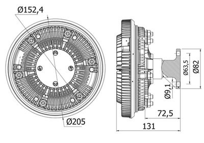 Sajūgs, Radiatora ventilators MAHLE CFC 37 000S