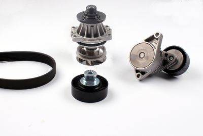Ūdenssūknis + ķīļrievu siksnas komplekts HEPU PK04722