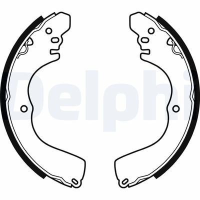 Комплект тормозных колодок DELPHI LS2074