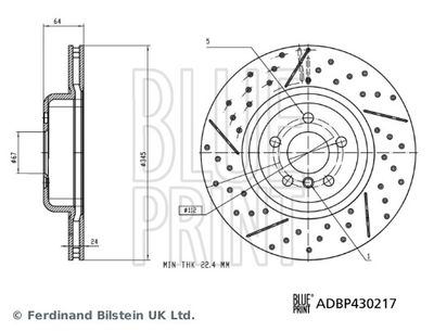 Bremžu diski BLUE PRINT ADBP430217